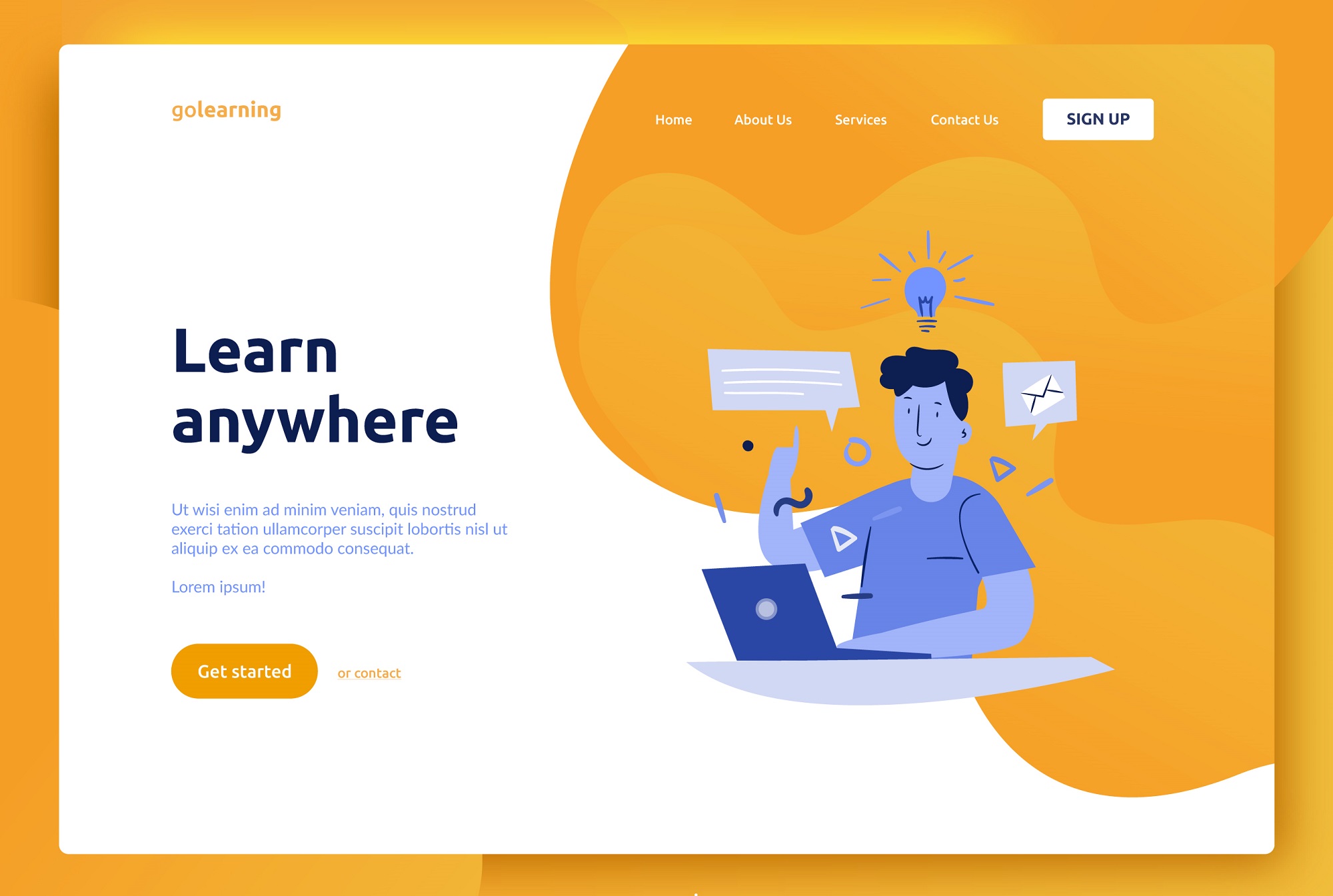 Lead gen landing page