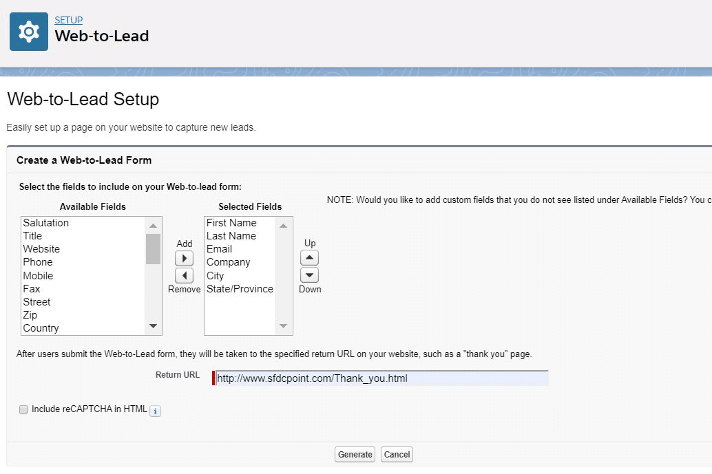 安い セールス フォース web to リード